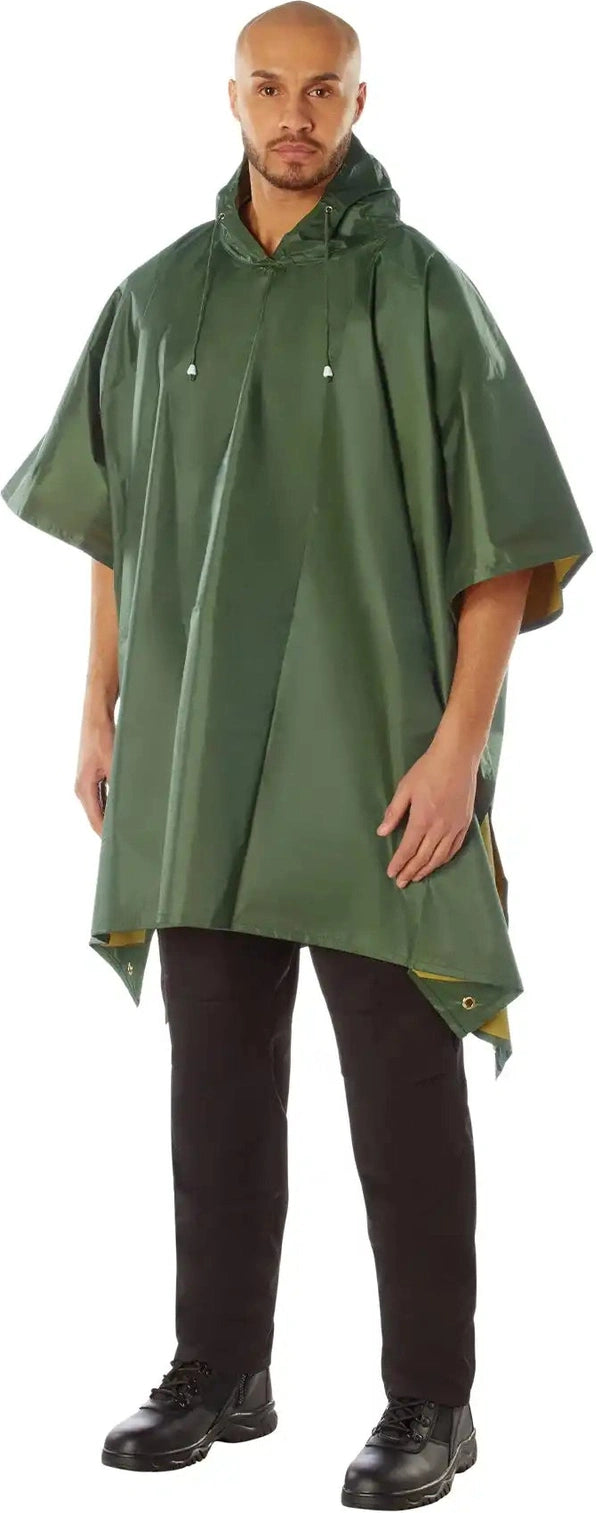Rothco Reversible Rubberized Poncho one Size
