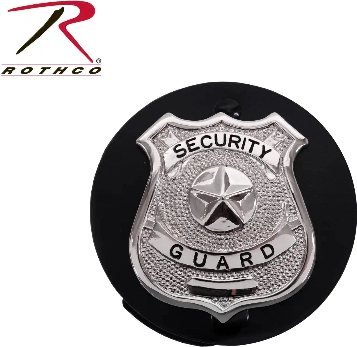 Rothco Round Leather Clip on Badge Holder