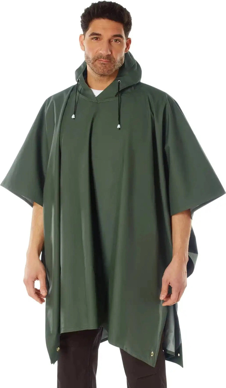 Rothco Rubberized Rainwear Poncho Olive Drab