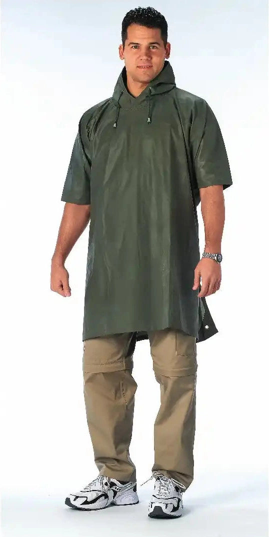 Rothco Rubberized Rainwear Poncho Olive Drab