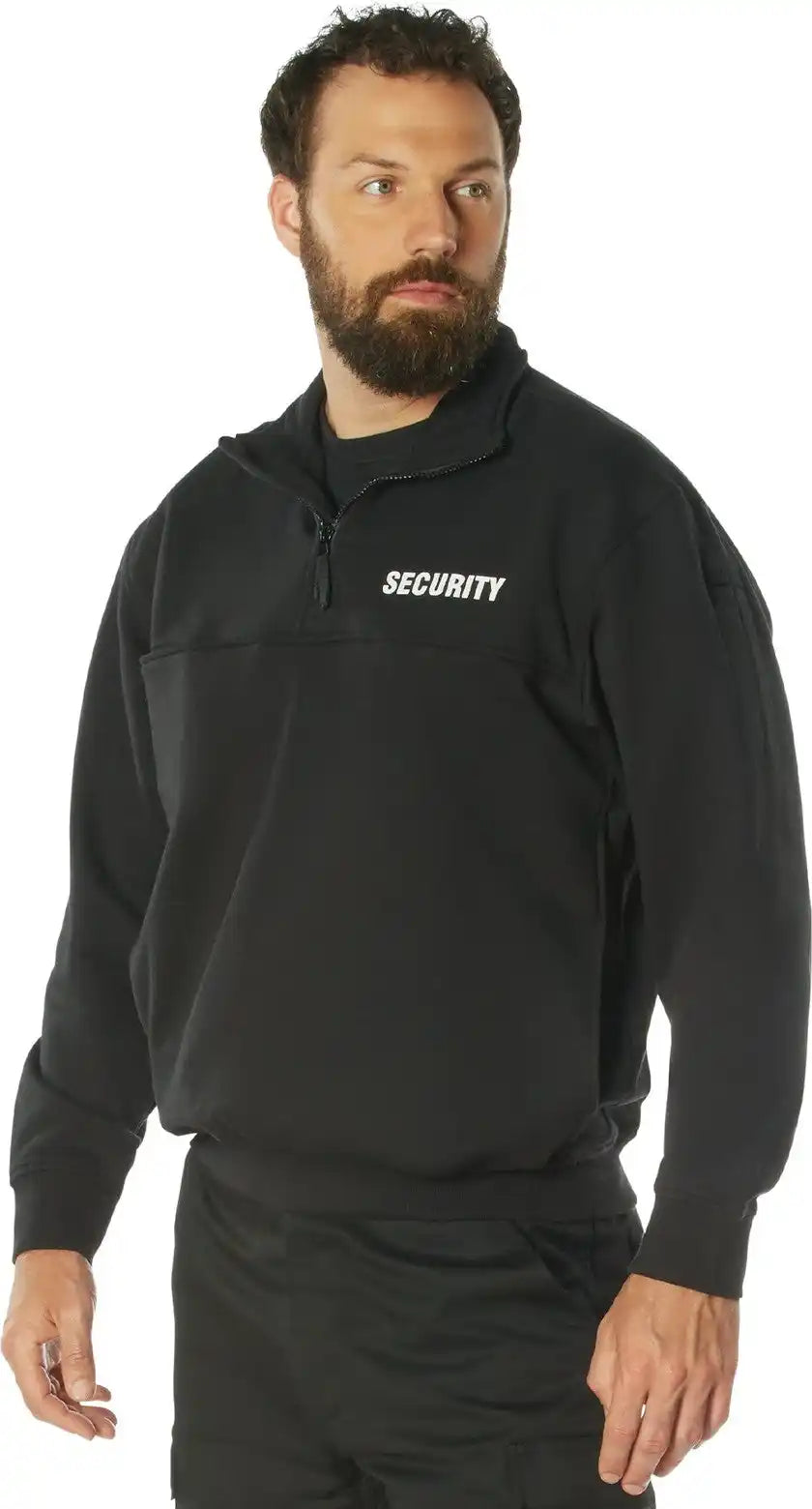 Rothco Security 1/4 Zip Job Shirt - Black