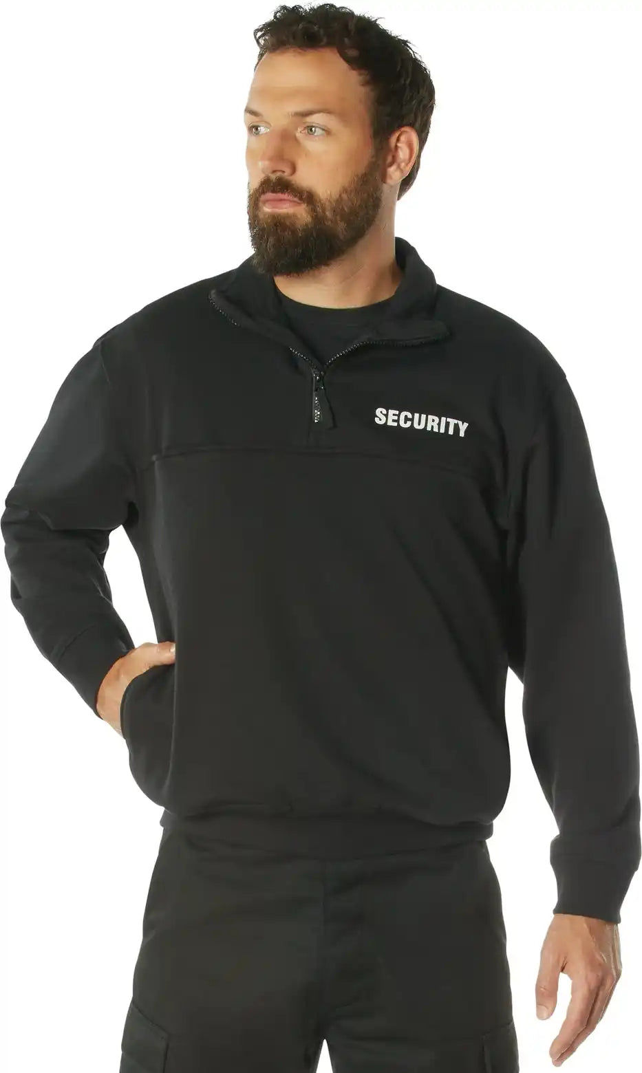 Rothco Security 1/4 Zip Job Shirt - Black - s