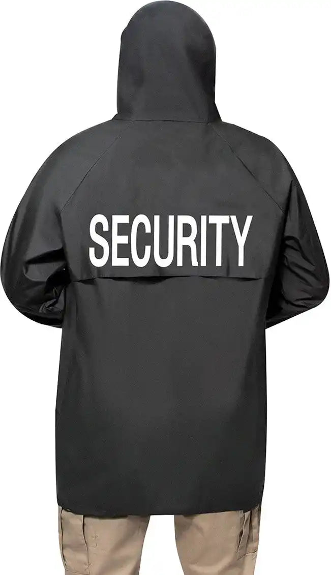 Rothco Security Nylon Rain Jacket Black