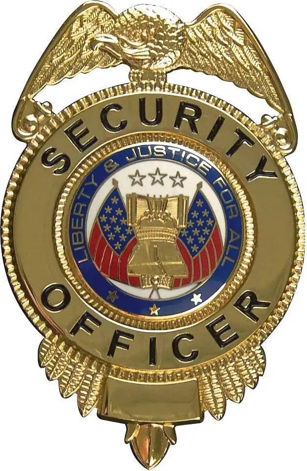 Rothco Security Officer Badge with Flags