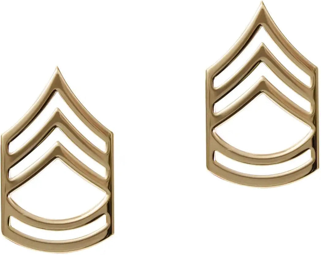 Rothco Sergeant First Class Polished Insignia Pin Gold / one Size