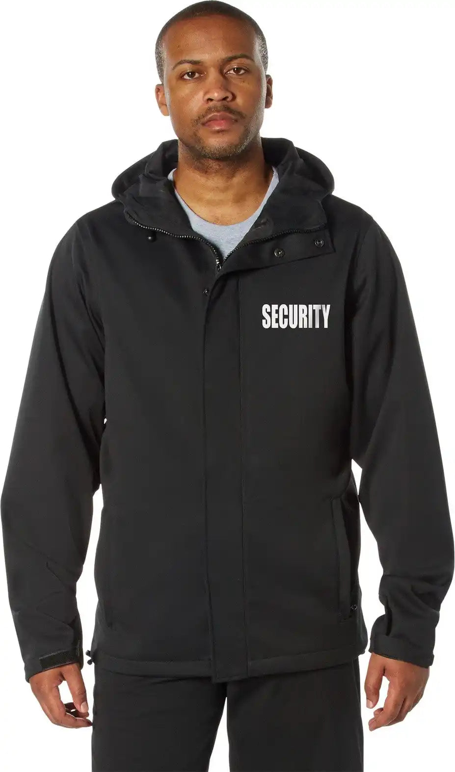 Rothco Shadow Ops Waterproof Security Rain Jacket - Black / s