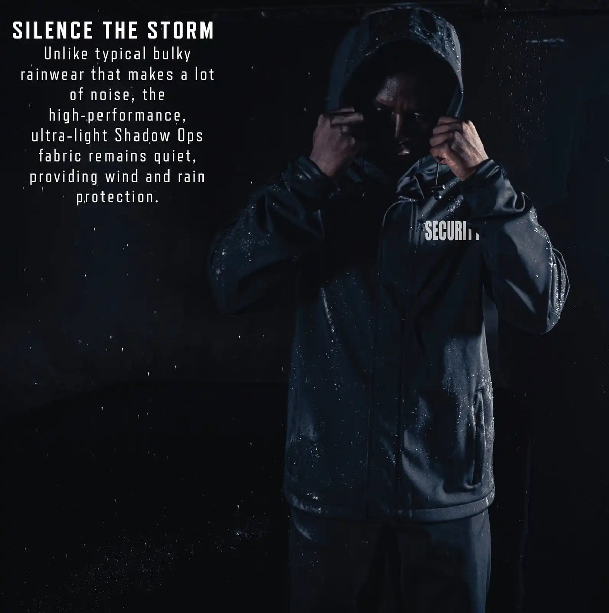 Rothco Shadow Ops Waterproof Security Rain Jacket