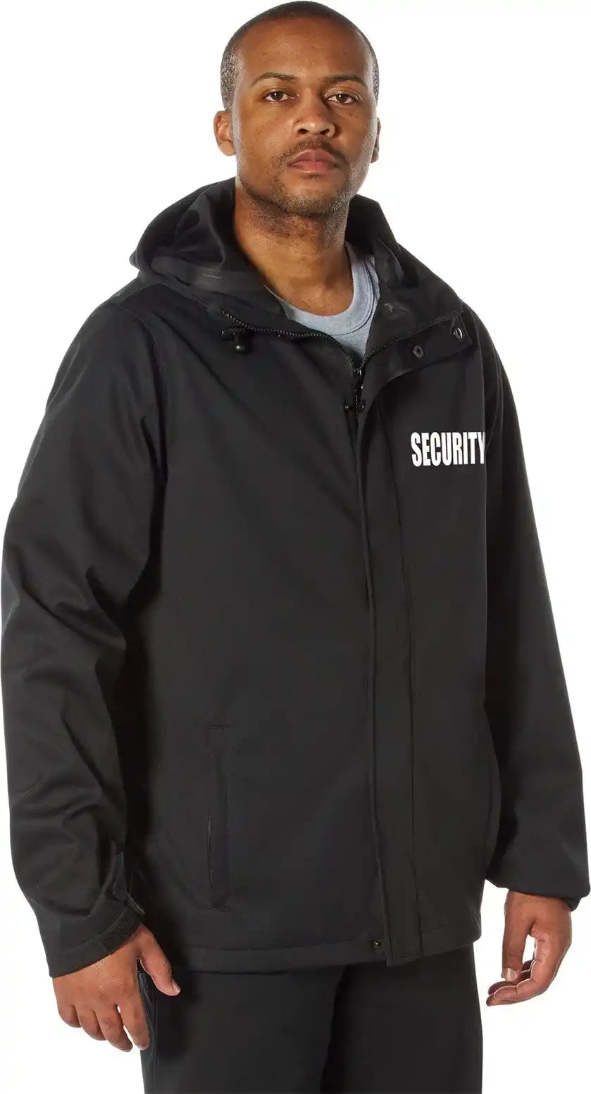 Rothco Shadow Ops Waterproof Security Rain Jacket Black / s