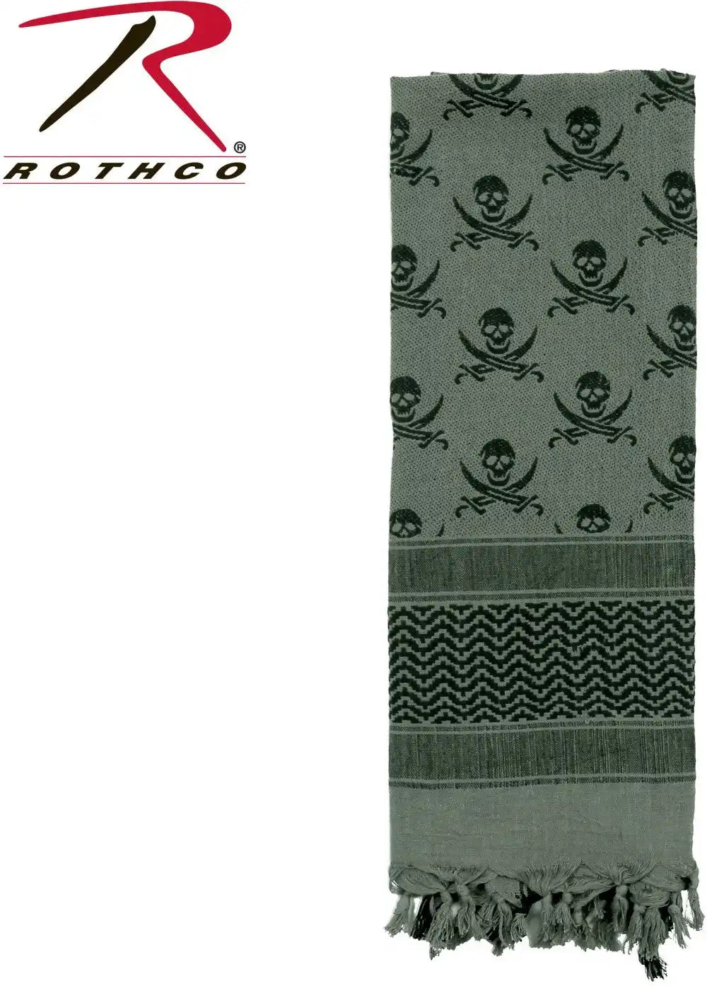 Rothco Skulls Shemagh Tactical Desert Keffiyeh Scarf