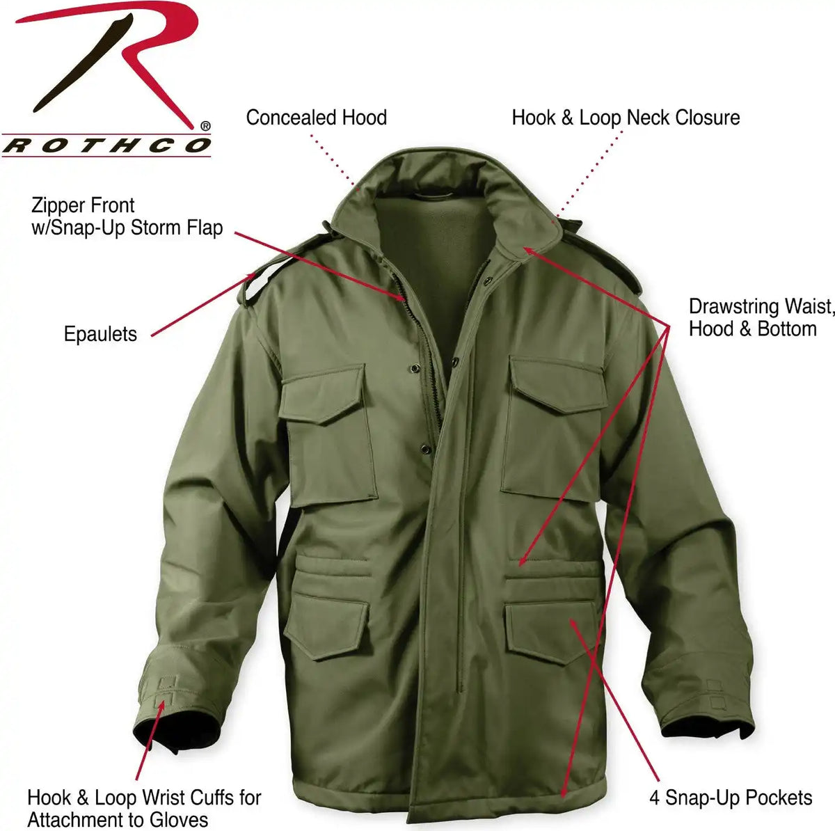 Rothco Soft Shell Tactical m 65 Field Jacket
