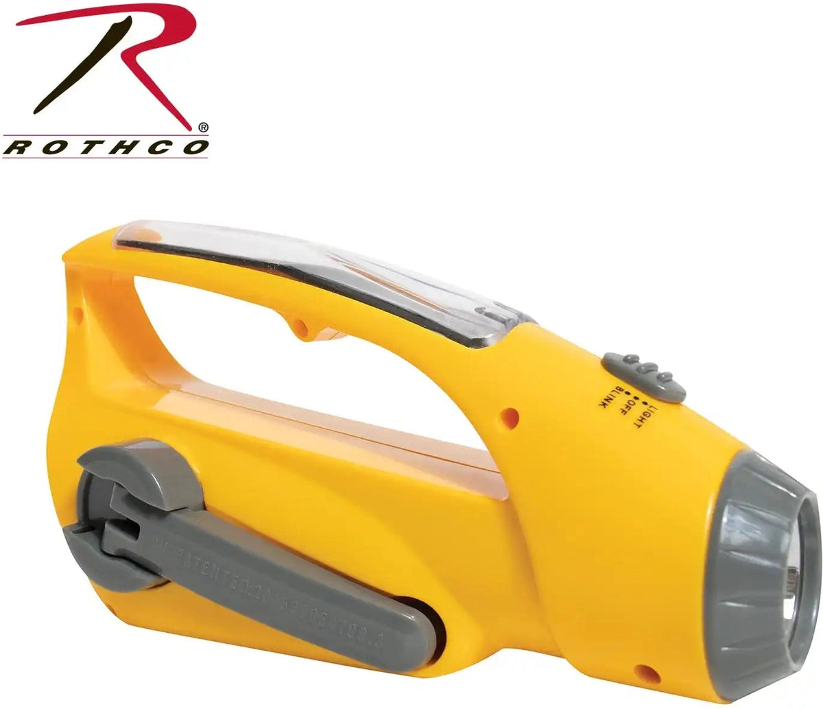 Rothco Solar/wind Up Flashlight with Radio