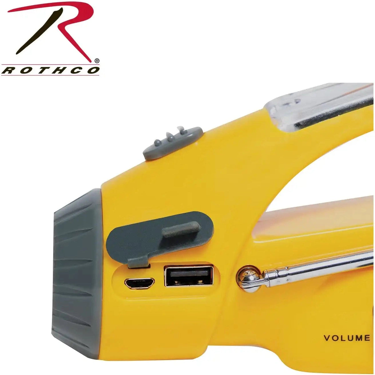 Rothco Solar/wind Up Flashlight with Radio