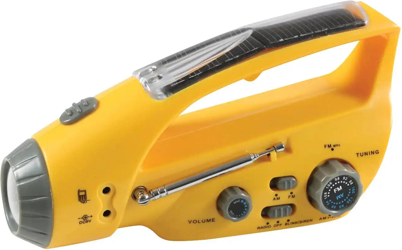Rothco Solar/wind Up Flashlight with Radio