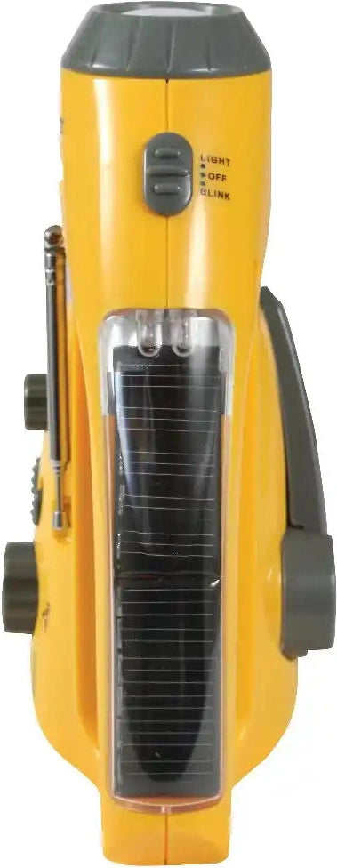 Rothco Solar/wind Up Flashlight with Radio