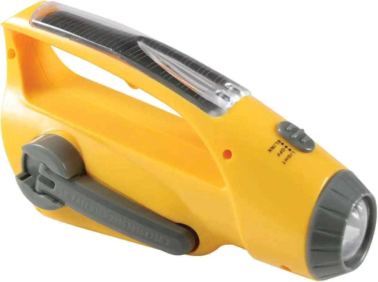 Rothco Solar/wind Up Flashlight with Radio
