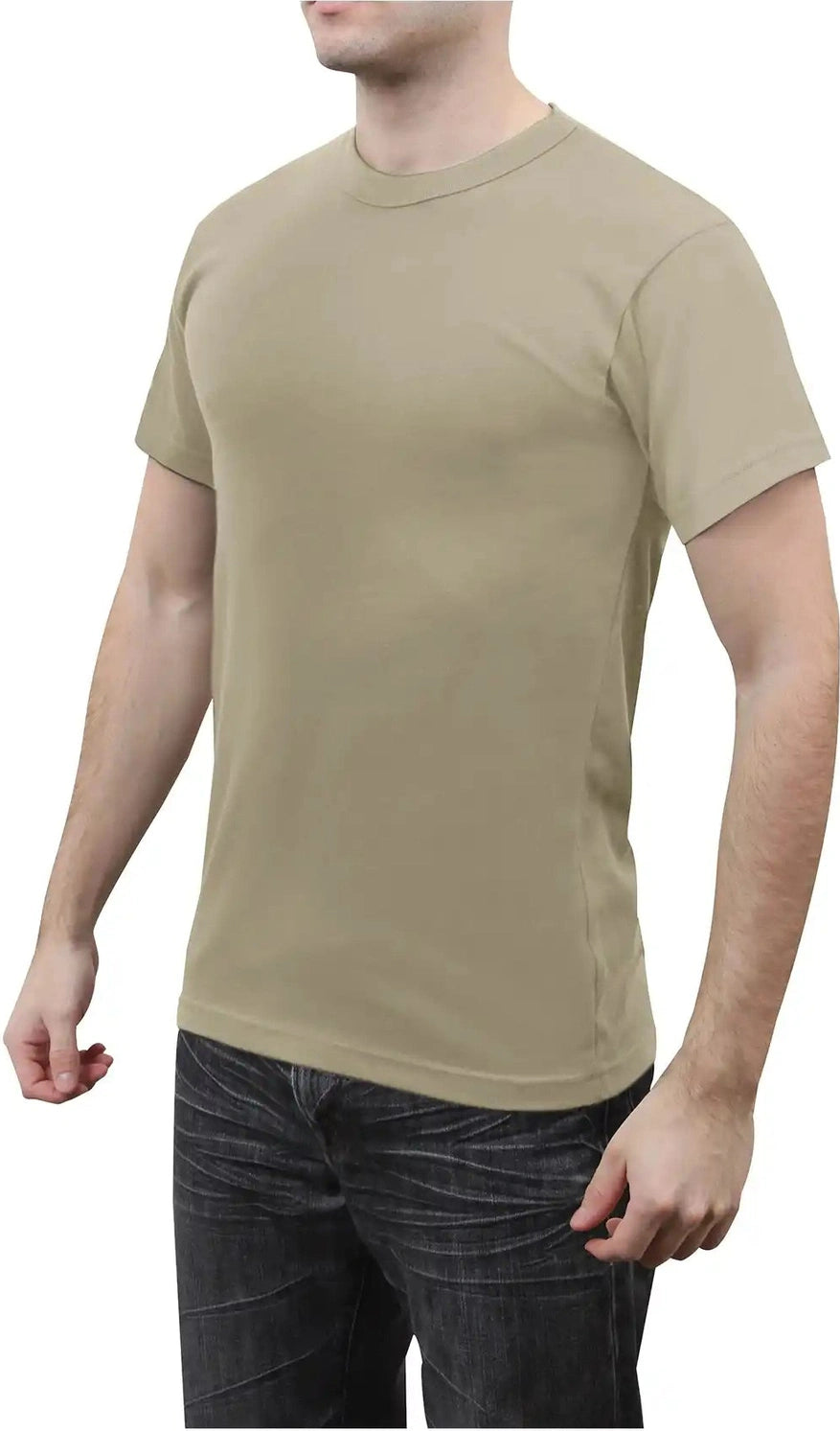 Rothco Solid Color 100% Cotton t Shirt