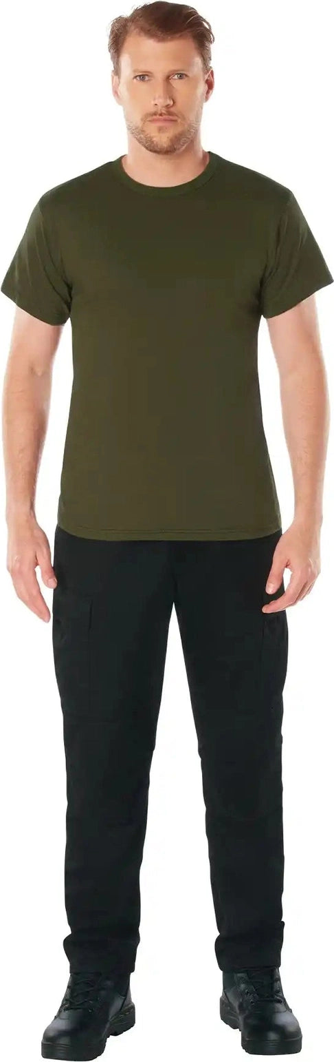Rothco Solid Color 100% Cotton t Shirt