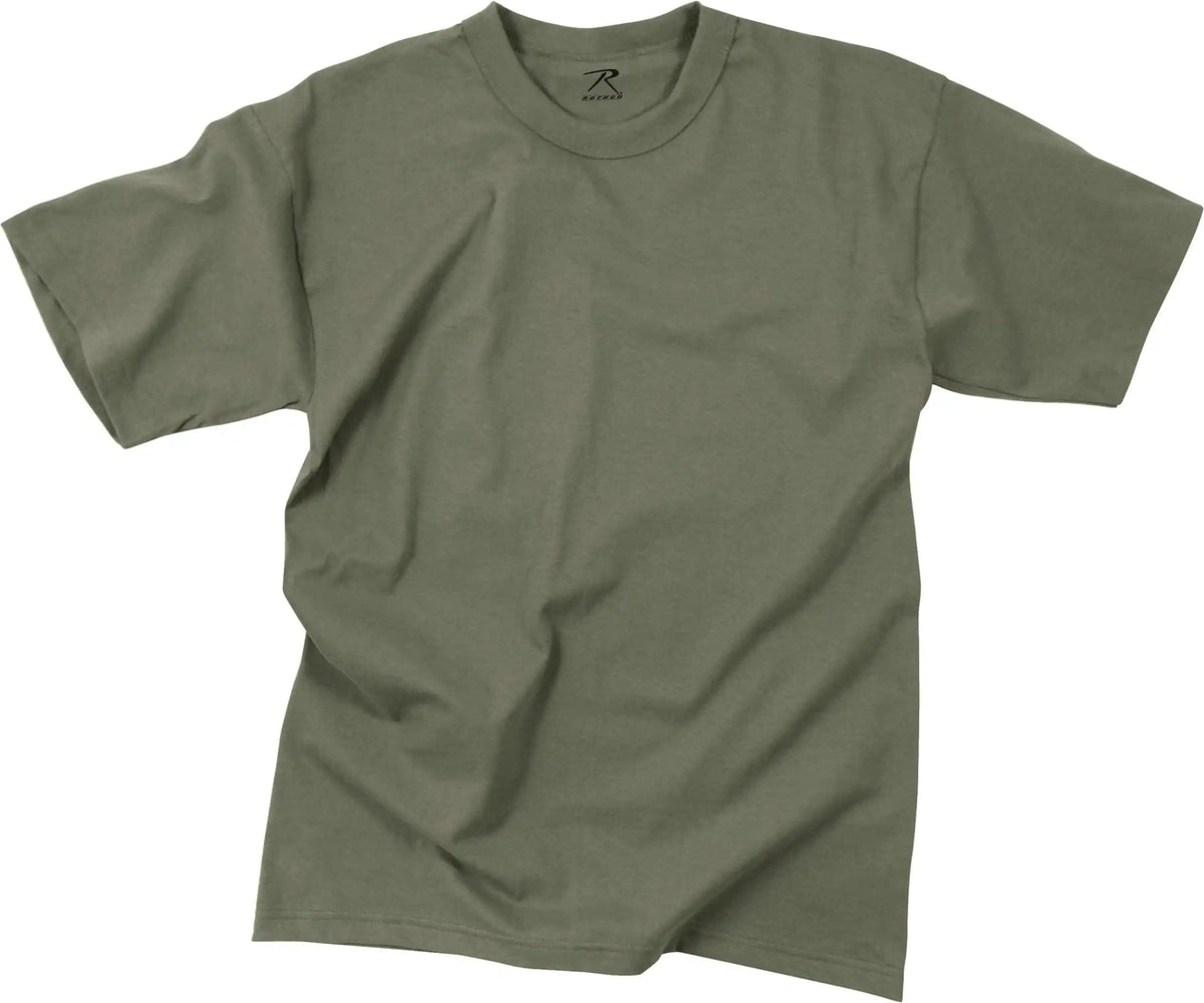 Rothco Solid Color 100% Cotton t Shirt