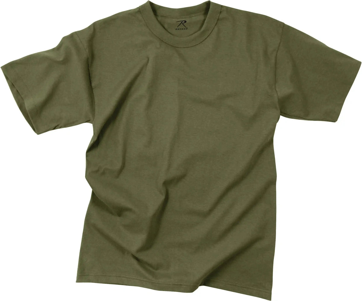 Rothco Solid Color 100% Cotton t Shirt