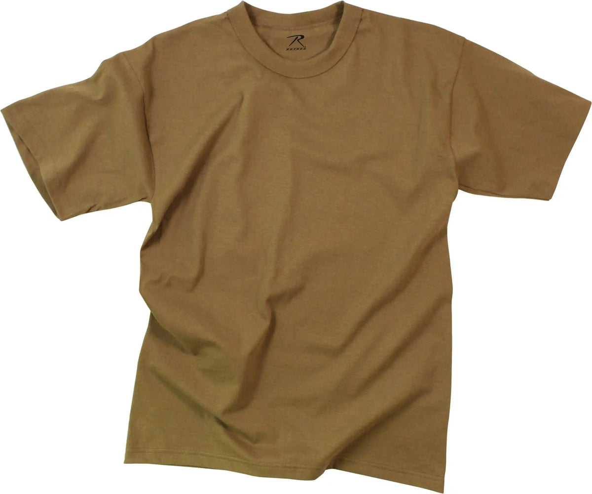 Rothco Solid Color 100% Cotton t Shirt
