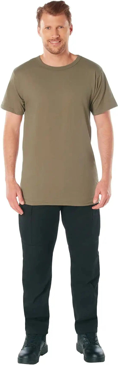 Rothco Solid Color 100% Cotton t Shirt