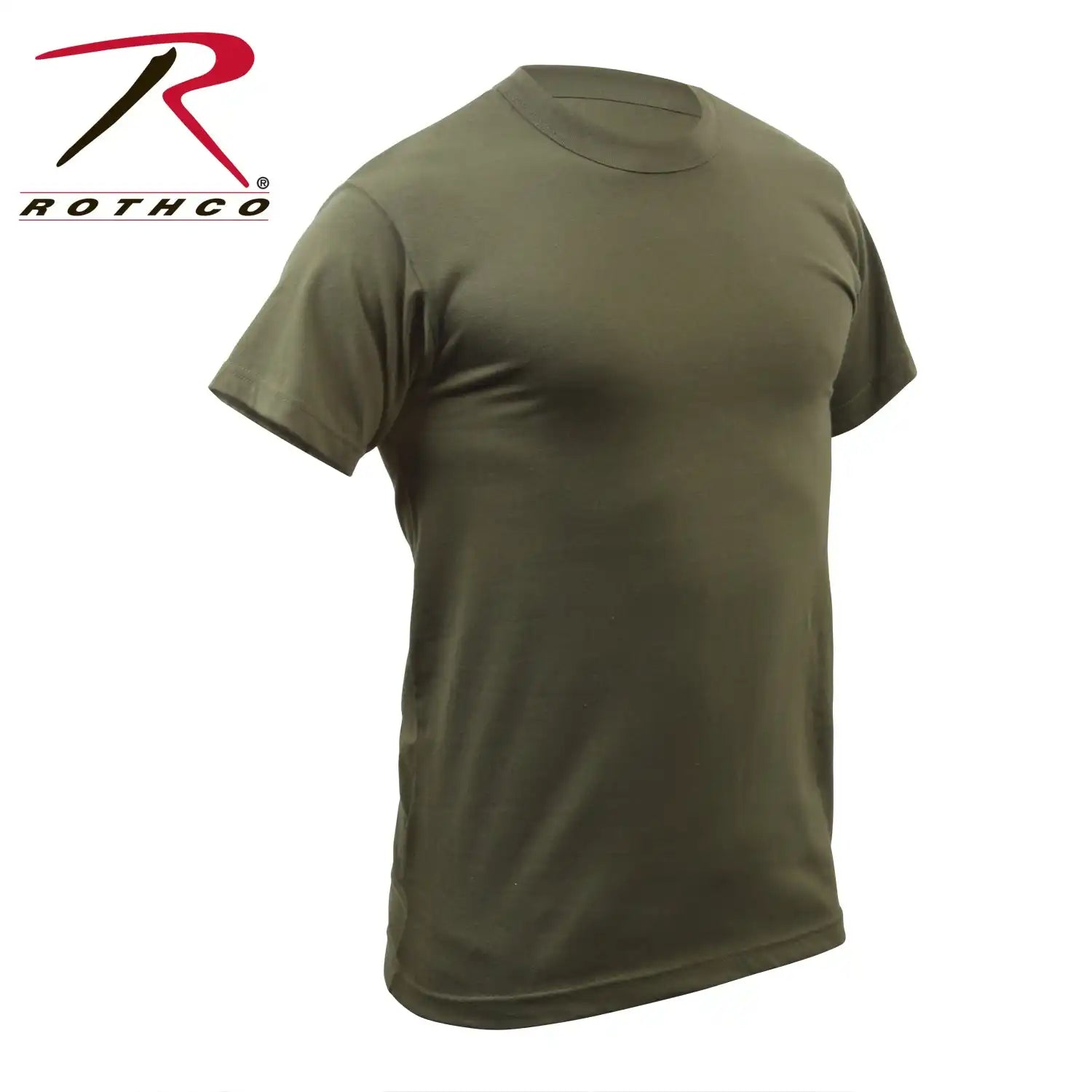 Rothco Solid Color t Shirt with Cotton / Polyester Blend