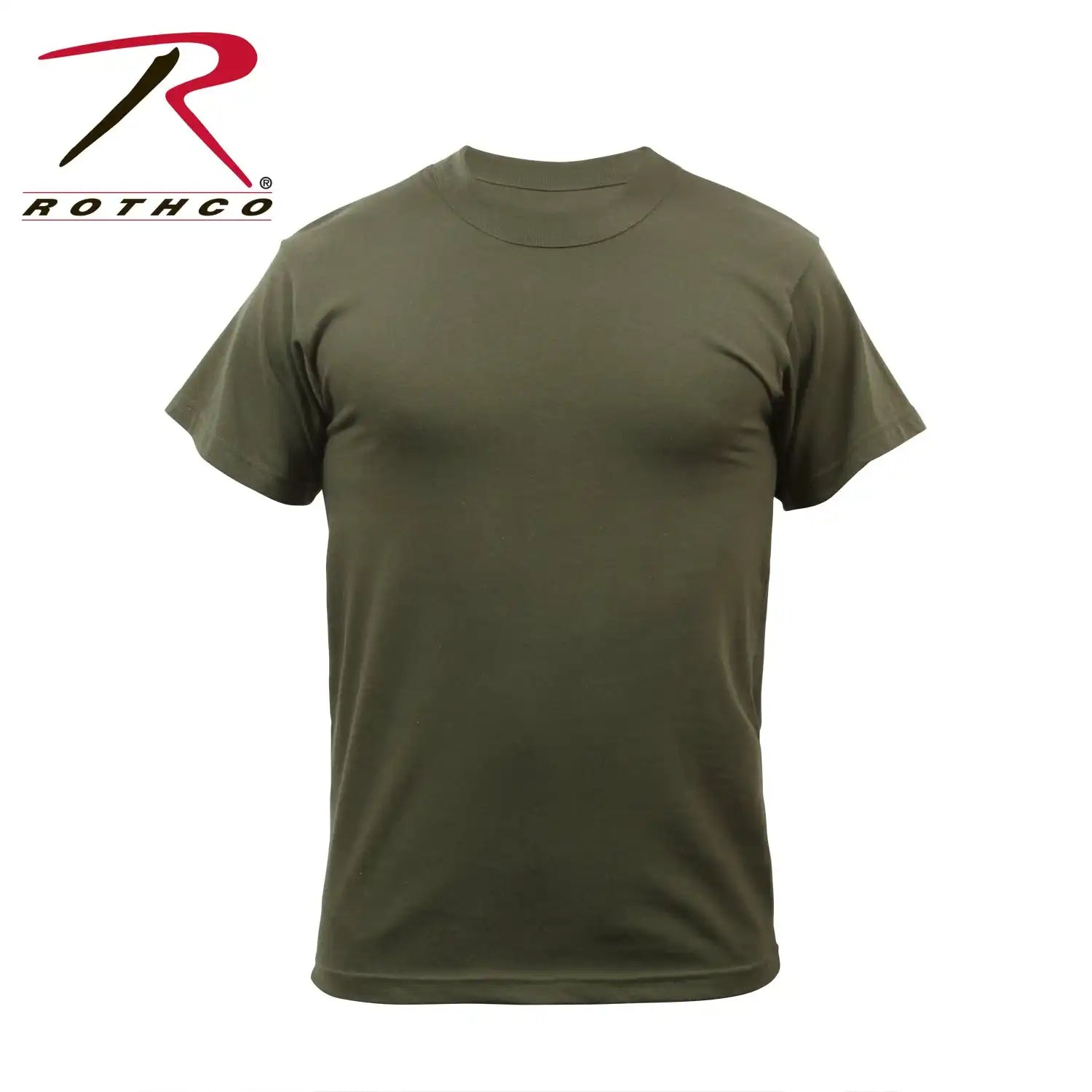 Rothco Solid Color t Shirt with Cotton / Polyester Blend