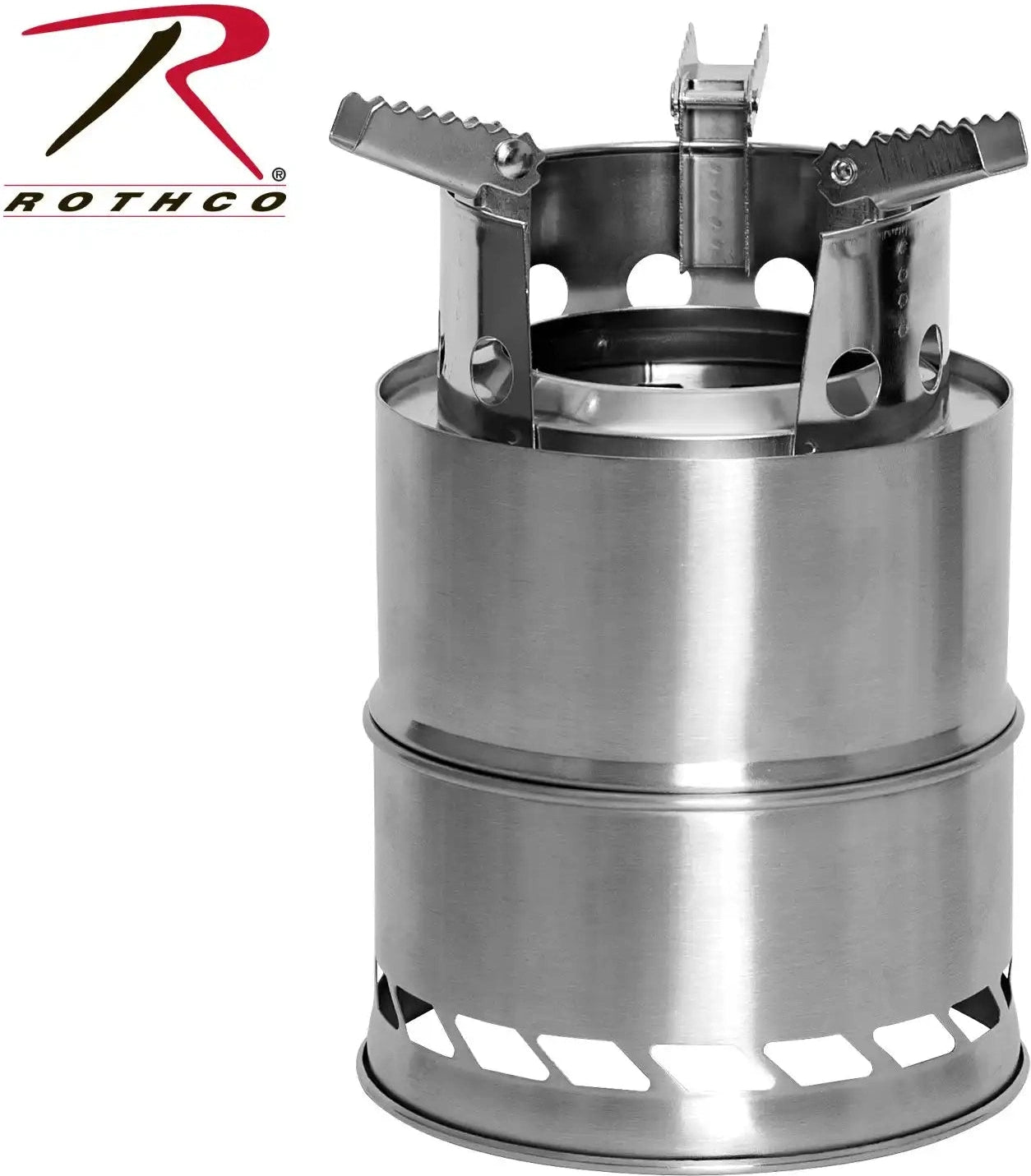 Rothco Stainless Steel Portable Camping / Backpacking Stove Silver / one Size