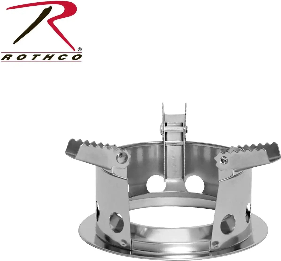 Rothco Stainless Steel Portable Camping / Backpacking Stove Silver / one Size