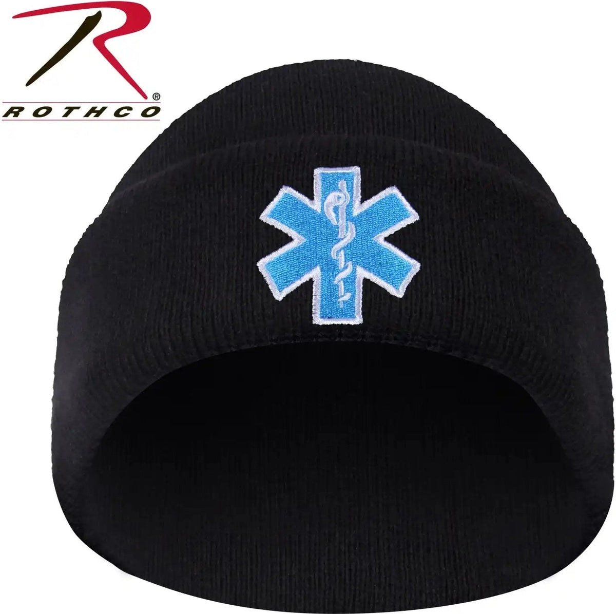 Rothco Star of Life Emt Watch Cap Black / one Size