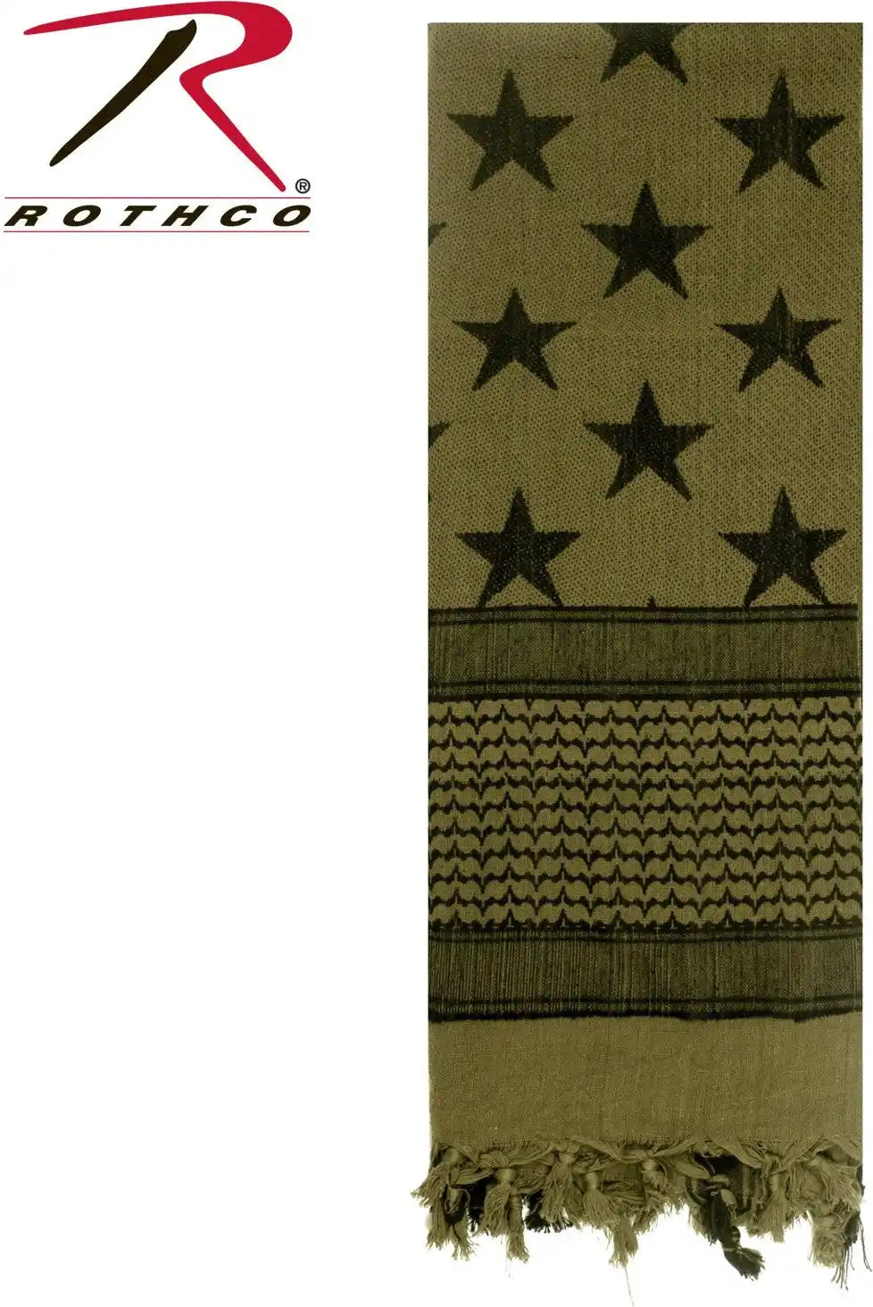 Rothco Stars and Stripes us Flag Shemagh Tactical Desert Keffiyeh Scarf
