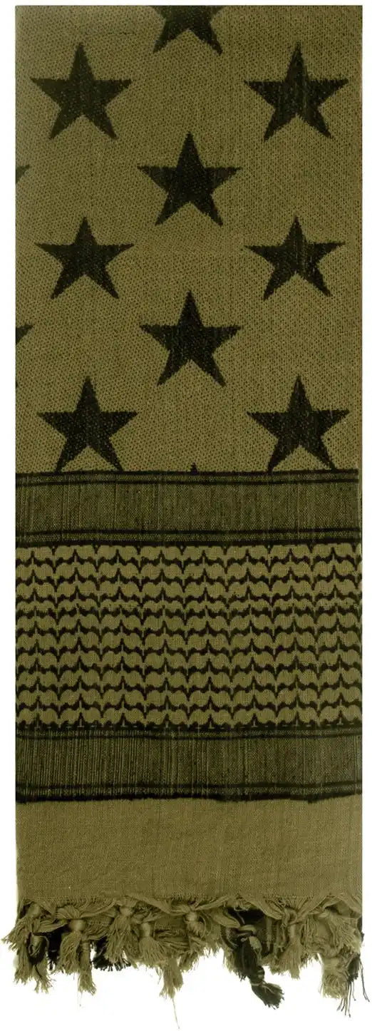 Rothco Stars and Stripes us Flag Shemagh Tactical Desert Keffiyeh Scarf