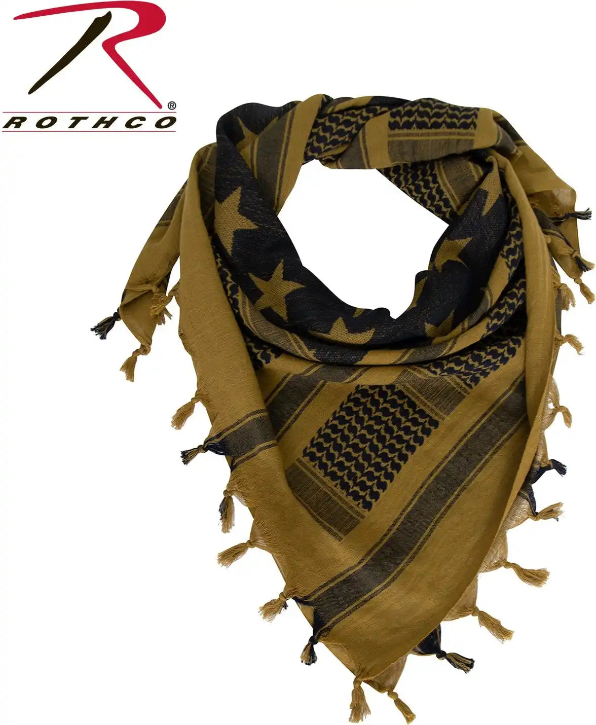 Rothco Stars and Stripes us Flag Shemagh Tactical Desert Keffiyeh Scarf
