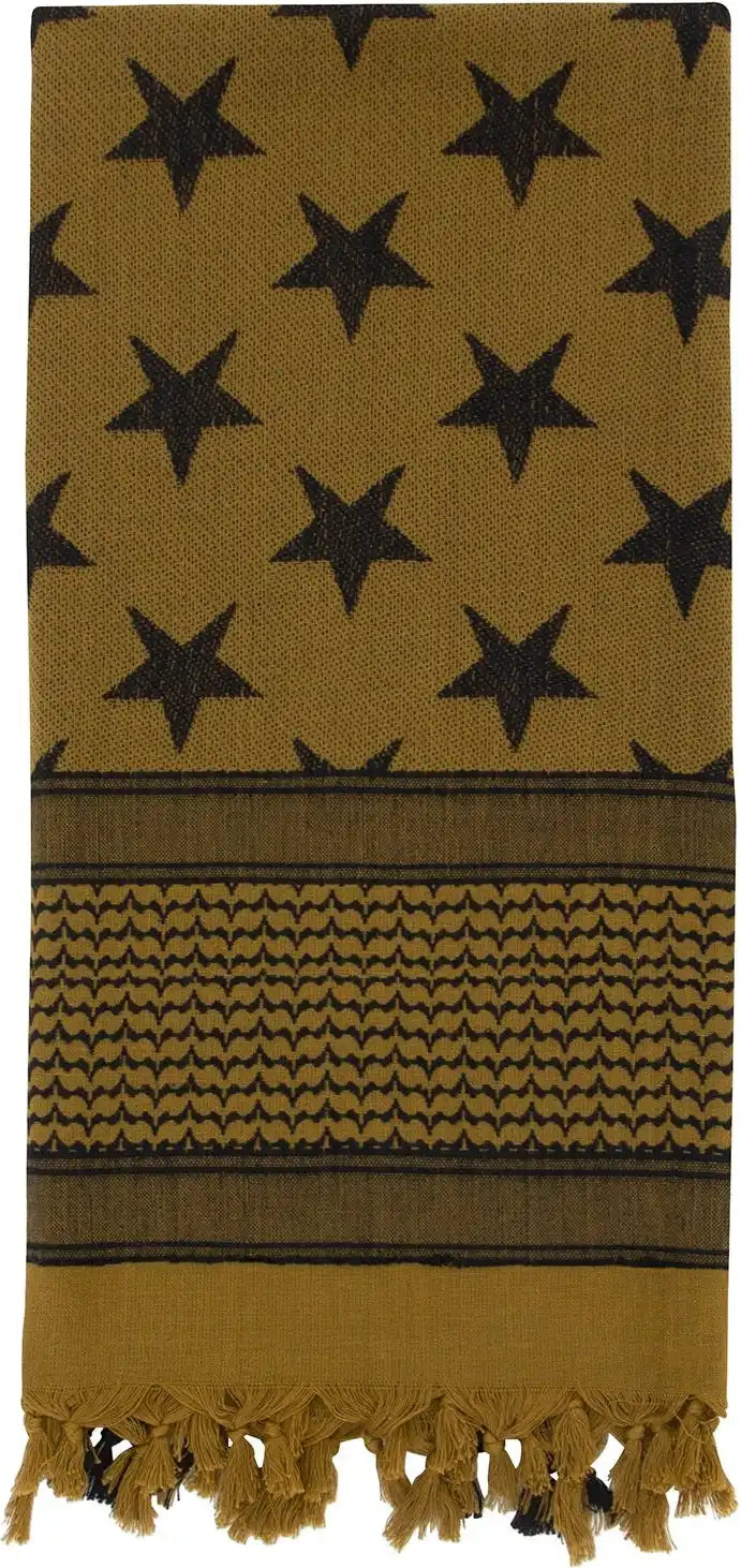 Rothco Stars and Stripes us Flag Shemagh Tactical Desert Keffiyeh Scarf