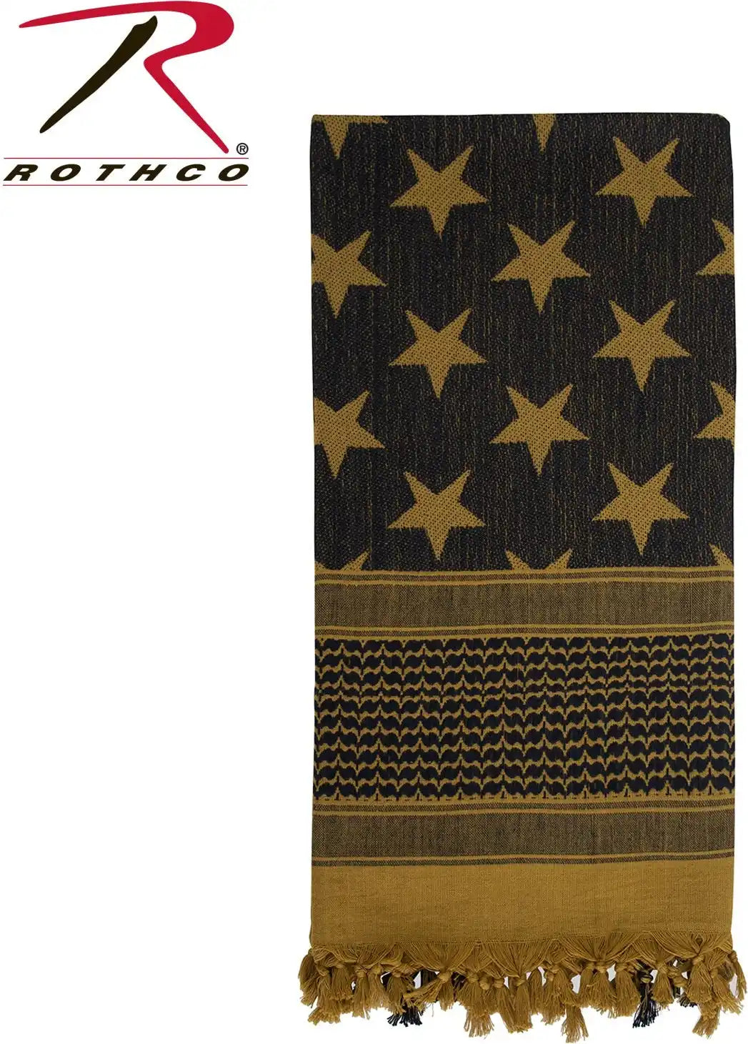 Rothco Stars and Stripes us Flag Shemagh Tactical Desert Keffiyeh Scarf