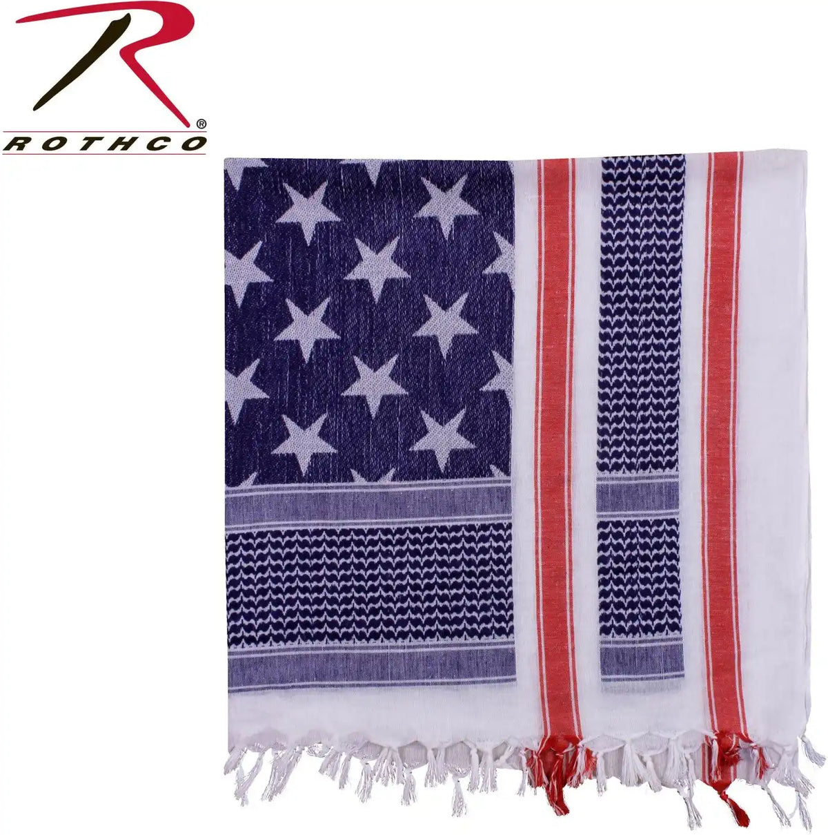 Rothco Stars and Stripes us Flag Shemagh Tactical Desert Keffiyeh Scarf