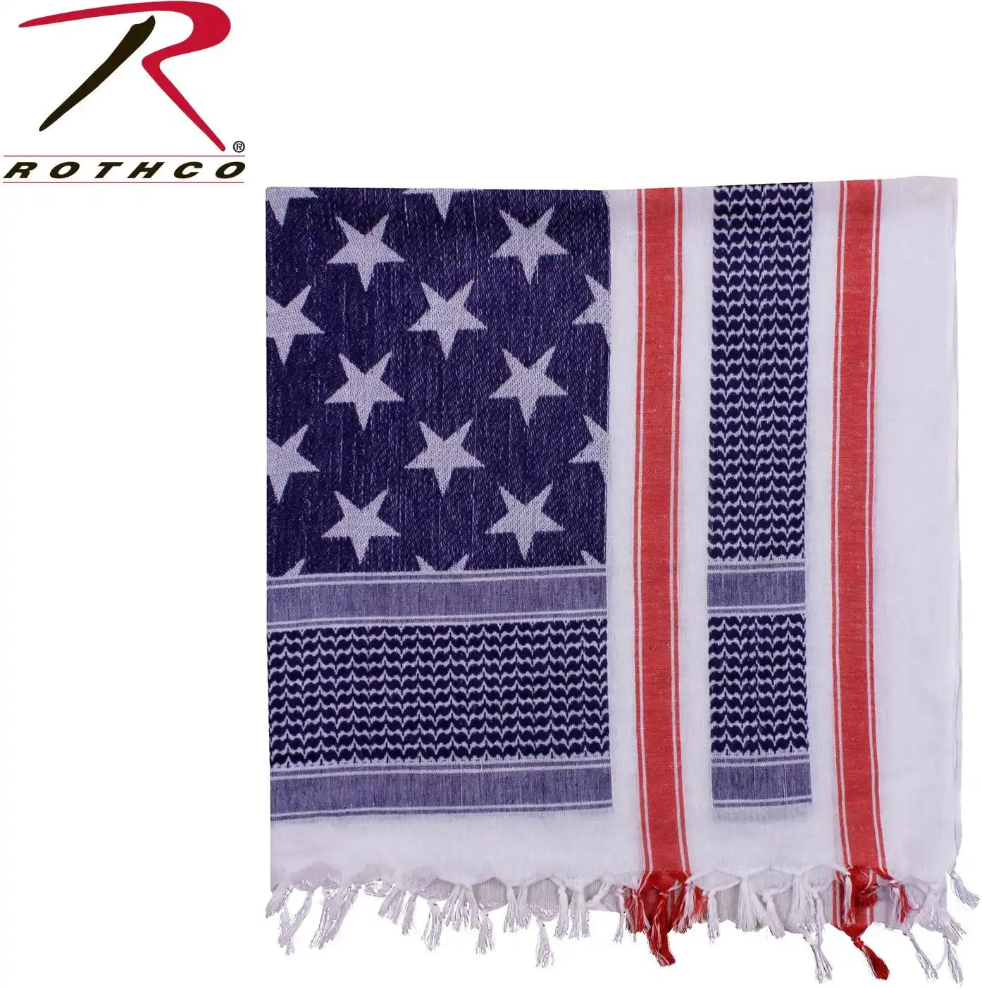 Rothco Stars and Stripes us Flag Shemagh Tactical Desert Keffiyeh Scarf