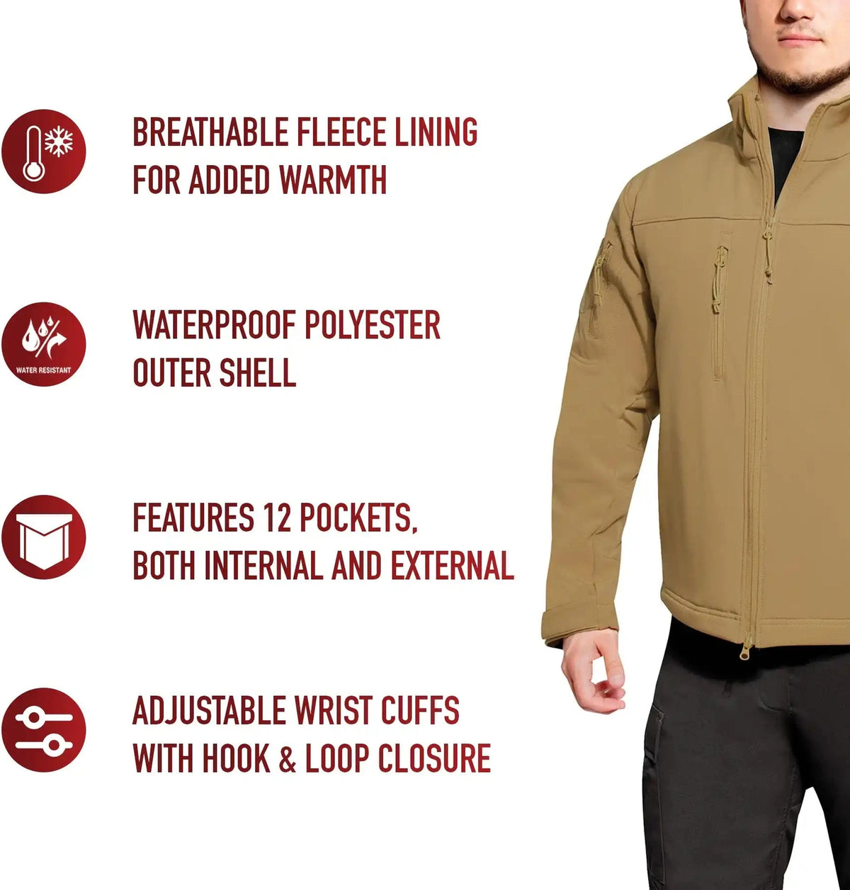 Rothco Stealth Ops Soft Shell Tactical Jacket