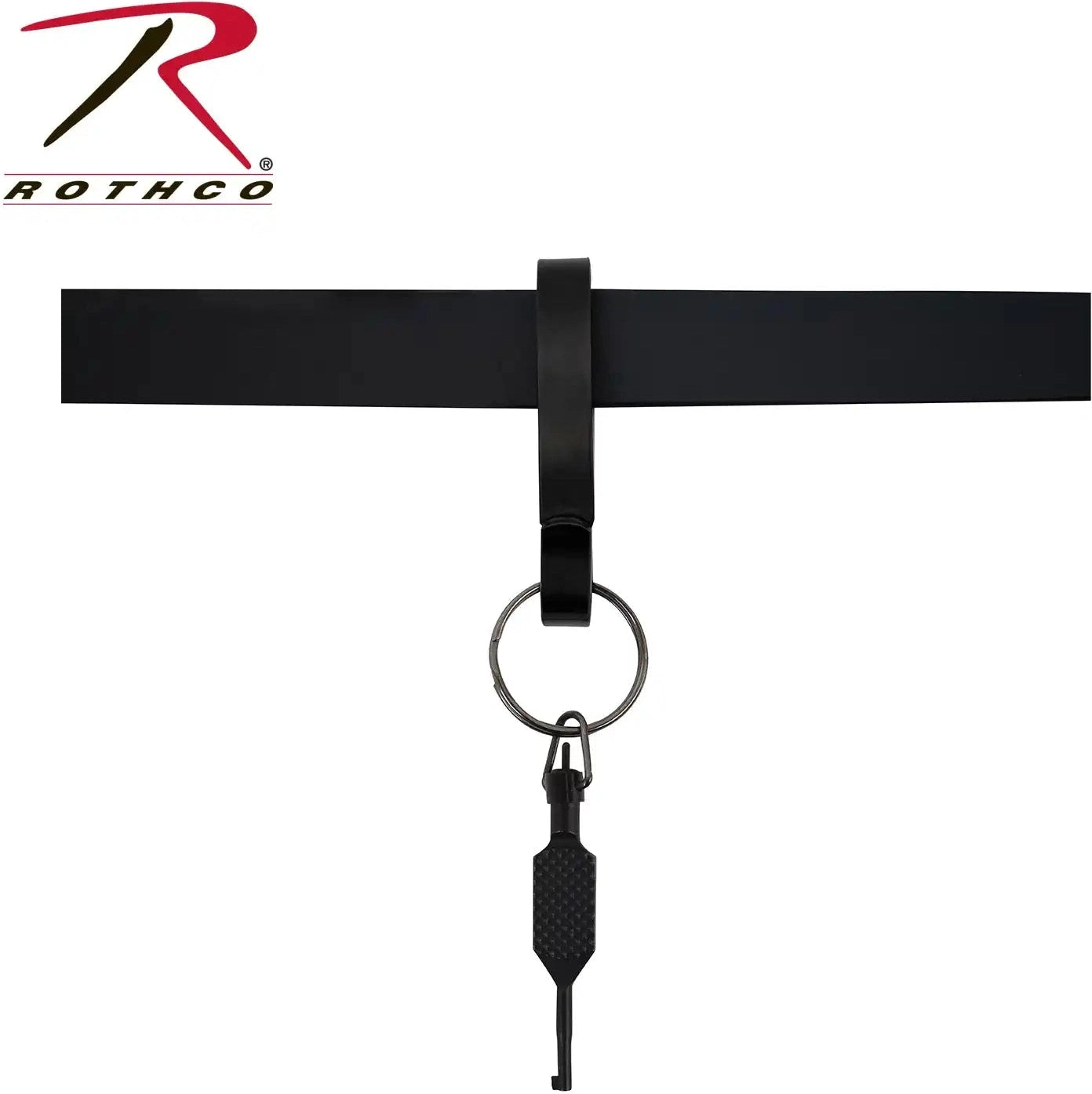 Rothco Steel Belt Key Clip Black