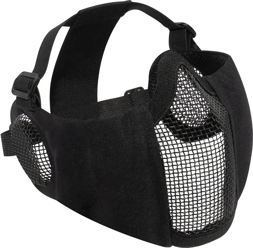 Rothco Steel Half Face Mask with Ear Guard Black