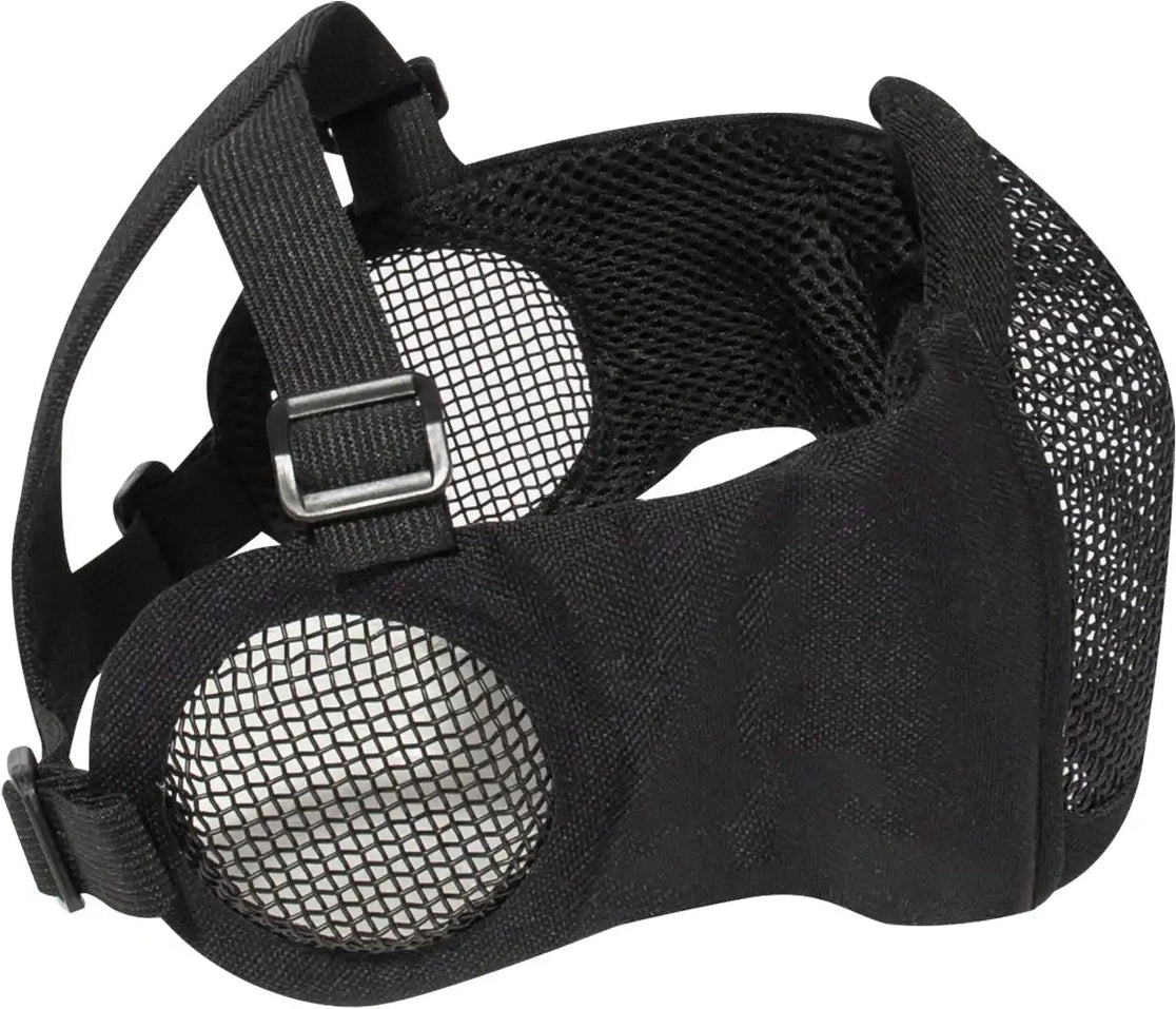 Rothco Steel Half Face Mask with Ear Guard Black