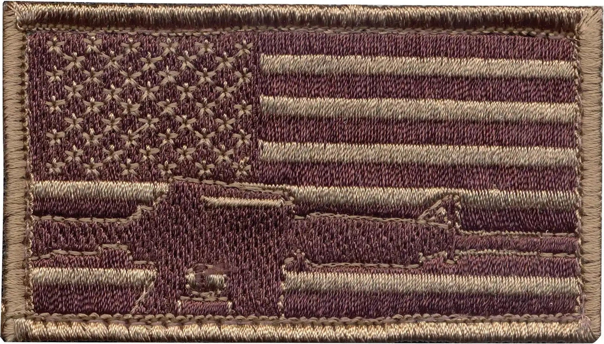 Rothco Subdued Flag &amp; Rifle Morale Patch