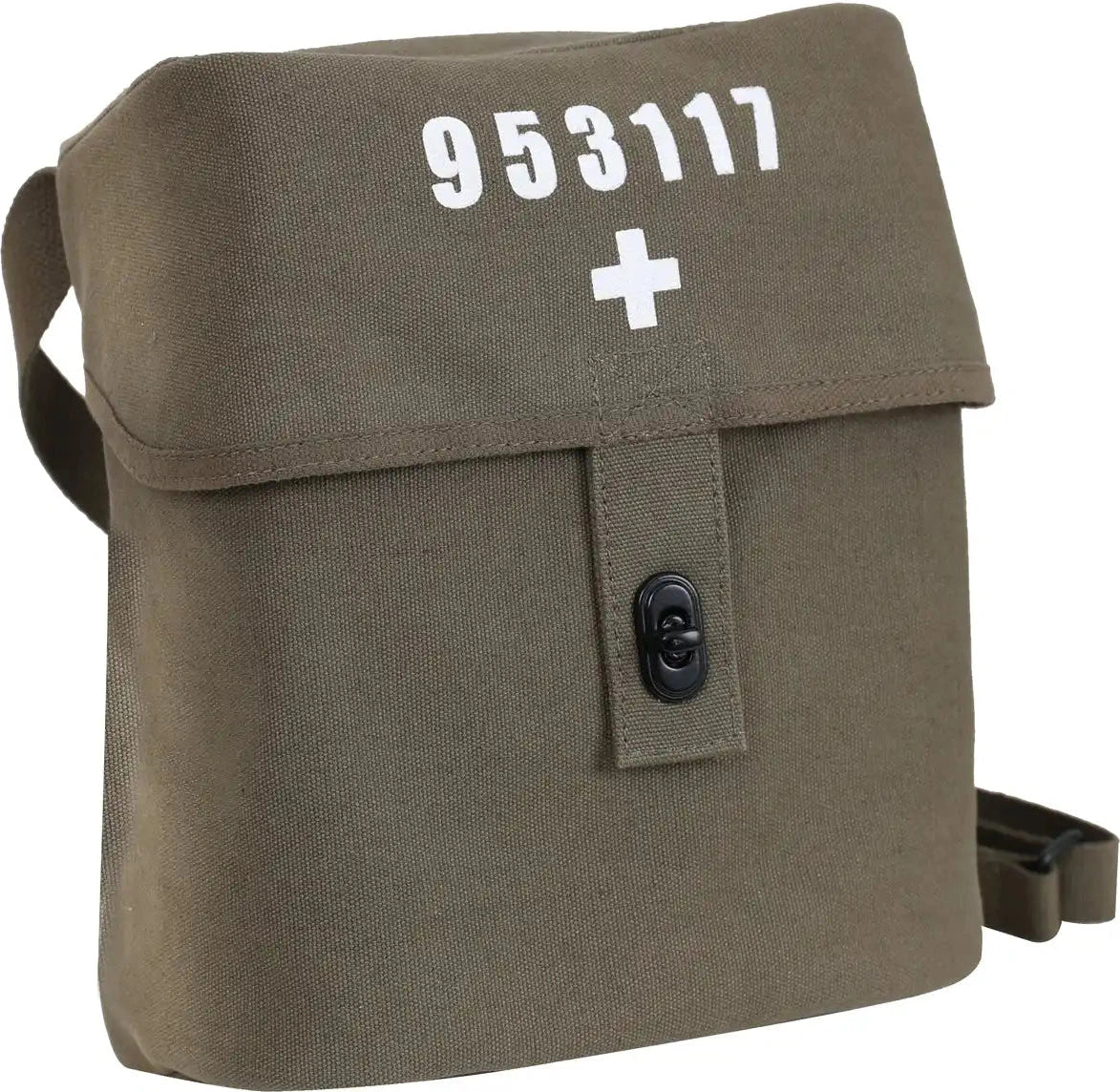 Rothco Swiss Military Canvas Shoulder Bag - Olive Drab / one Size