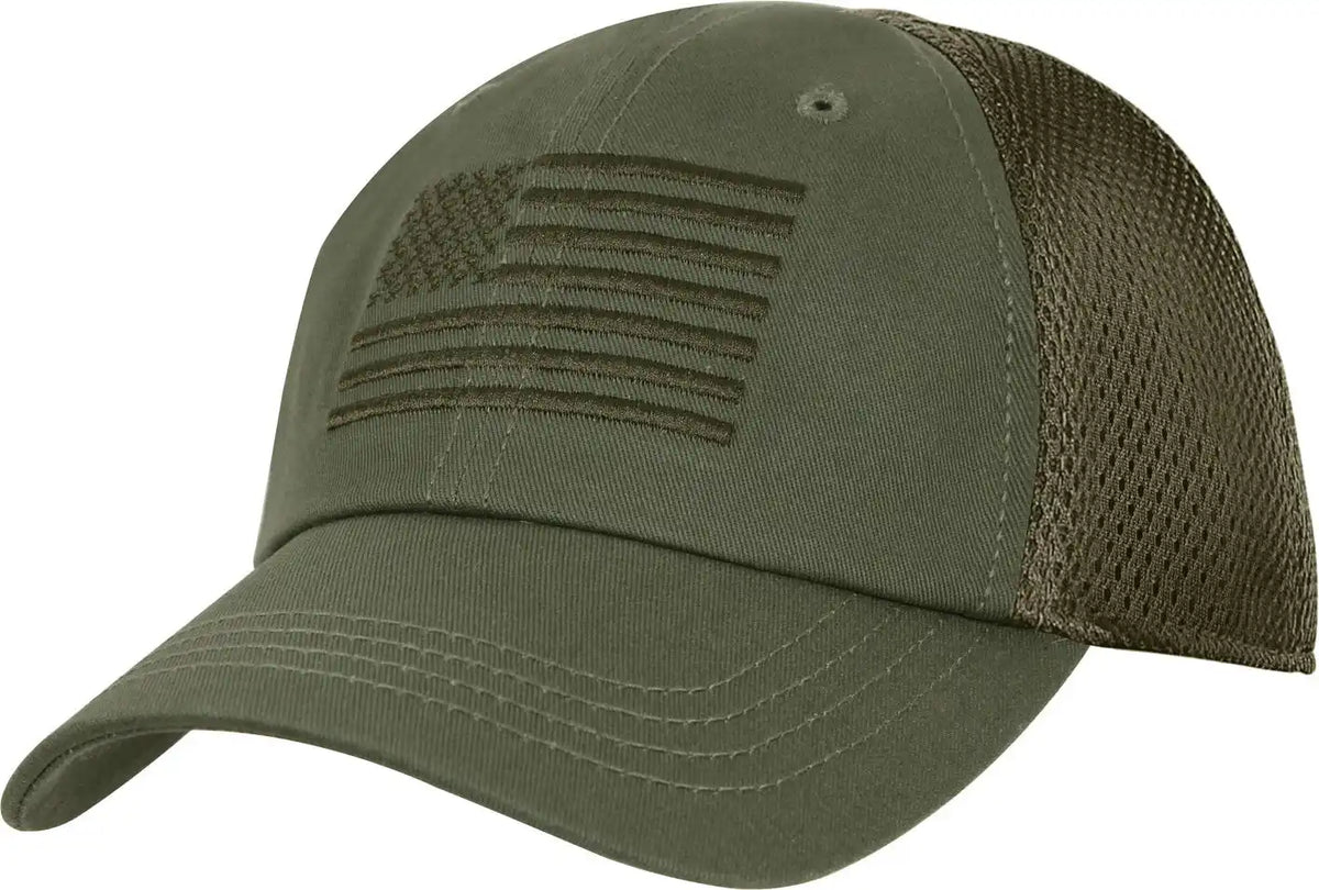 Rothco Tactical Mesh Back Cap with Embroidered us Flag