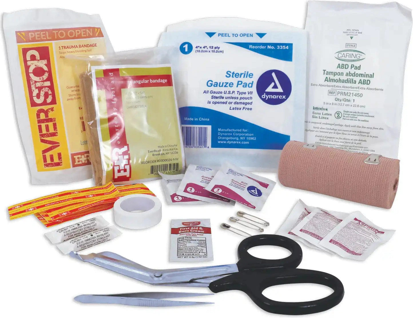 Rothco Tactical Trauma First Aid Kit Contents