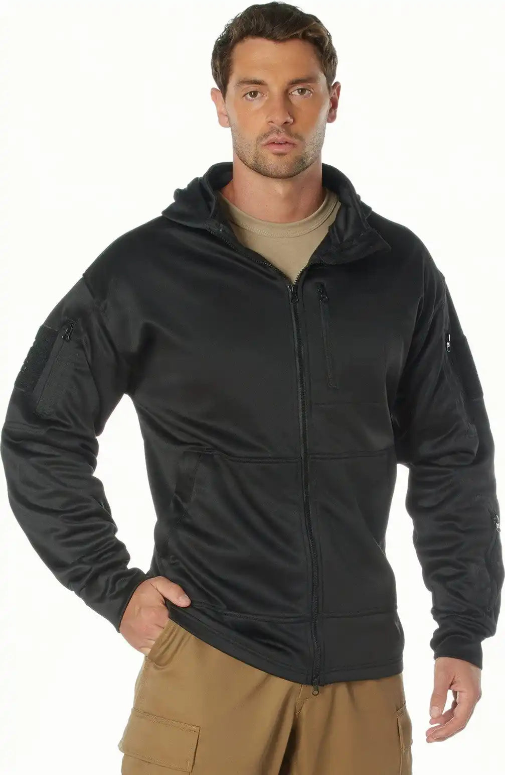 Rothco Tactical Zip Up Hoodie - Black / s
