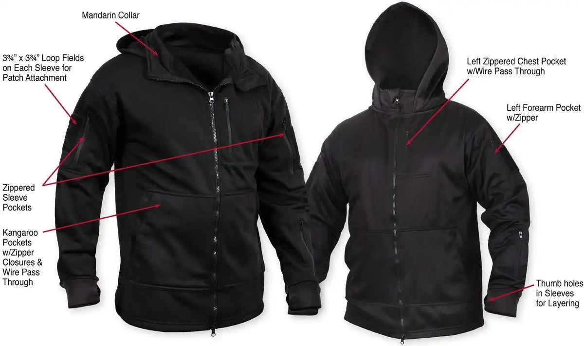 Rothco Tactical Zip Up Hoodie