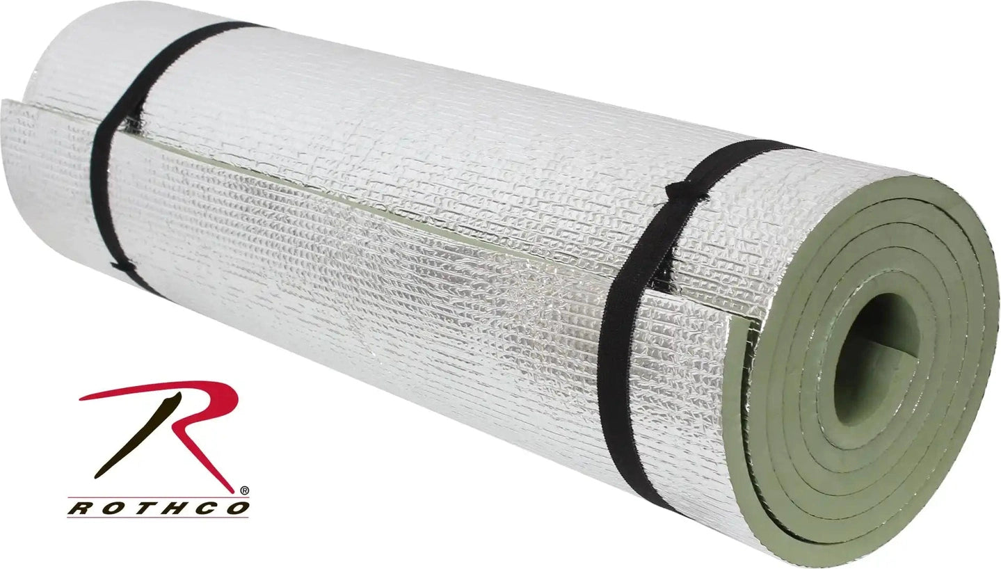 Rothco Thermal Reflective Sleeping Pad with Ties Olive Drab