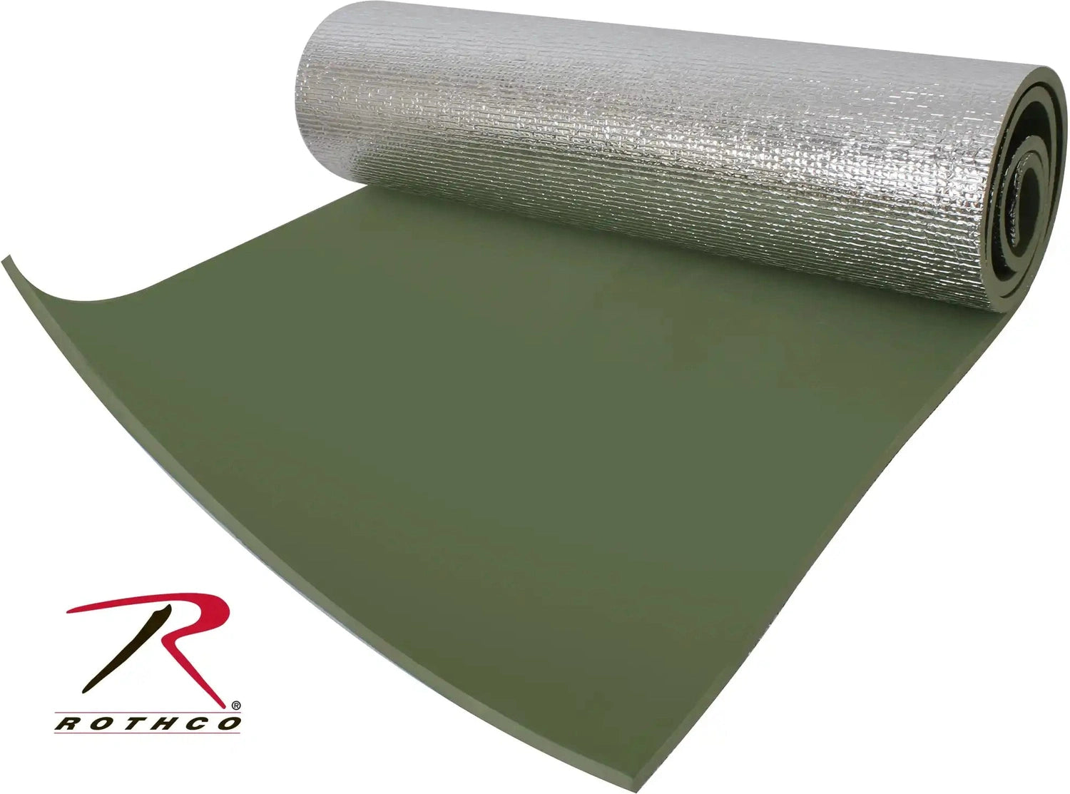 Rothco Thermal Reflective Sleeping Pad with Ties Olive Drab