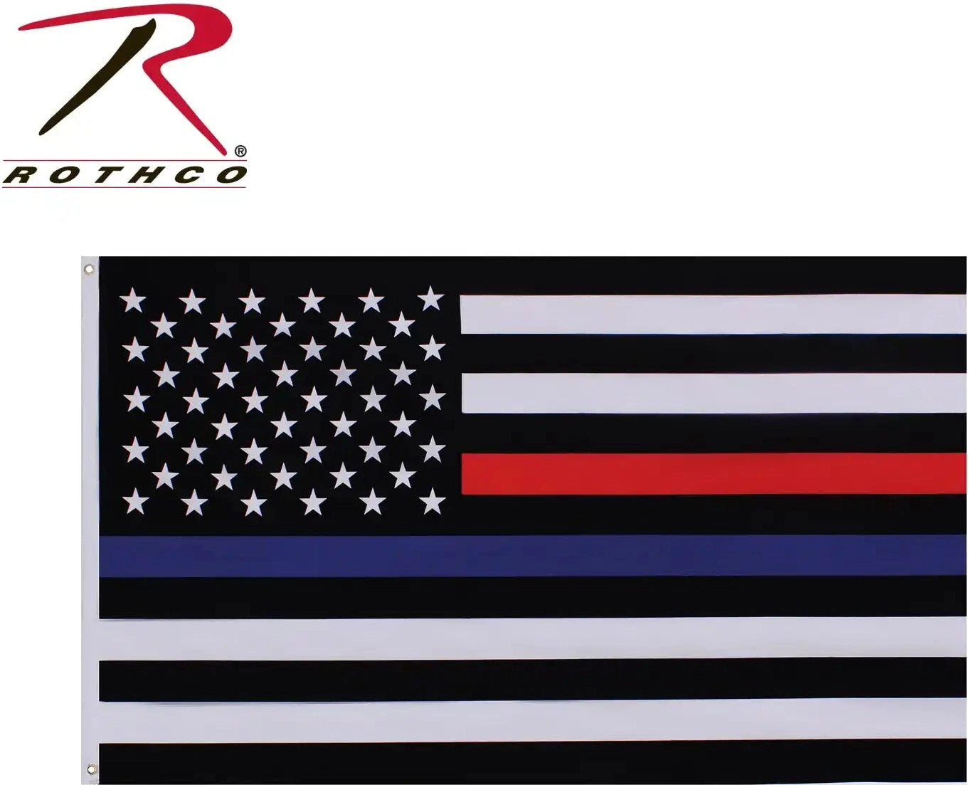 Rothco Thin Blue and Red Line Flag